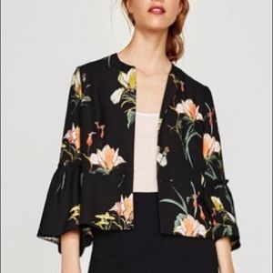 Zara Basic Floral Blazer